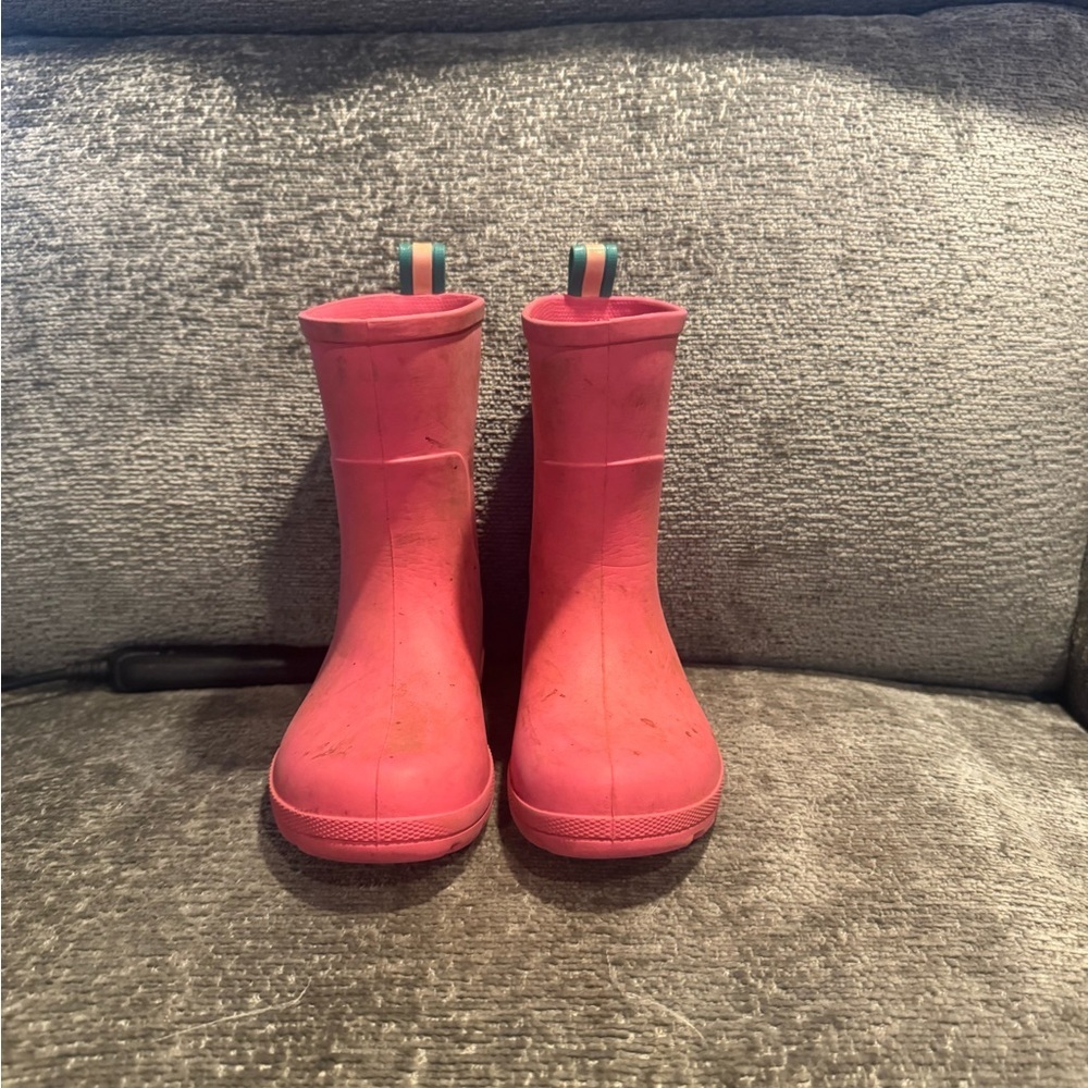 Totes Kids Pink Rubber Rain Boots Size 9-10